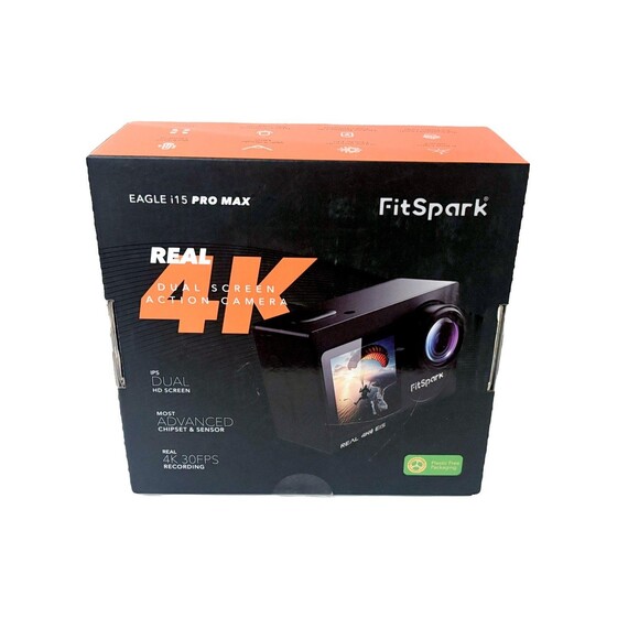 FitSpark Eagle i15 Pro Max Real 4k Dual Touch Screen Action Video Camera - Picture 12 of 16